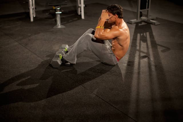 Ending position of 3/4 Sit-Up