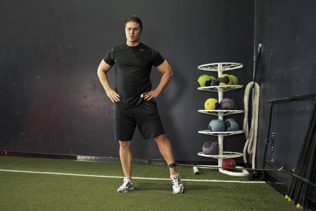 Starting position of Band Hip Adductions