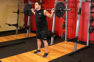 Starting position of Barbell Full Squat