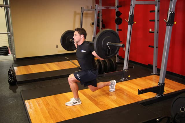 Ending position of Barbell Lunge