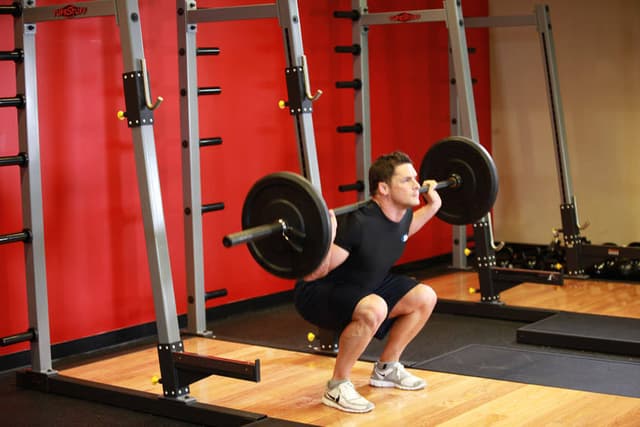 Ending position of Barbell Squat