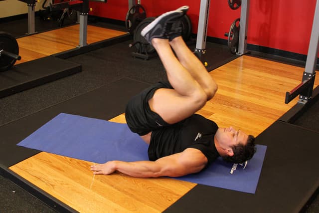 Ending position of Bent-Knee Hip Raise