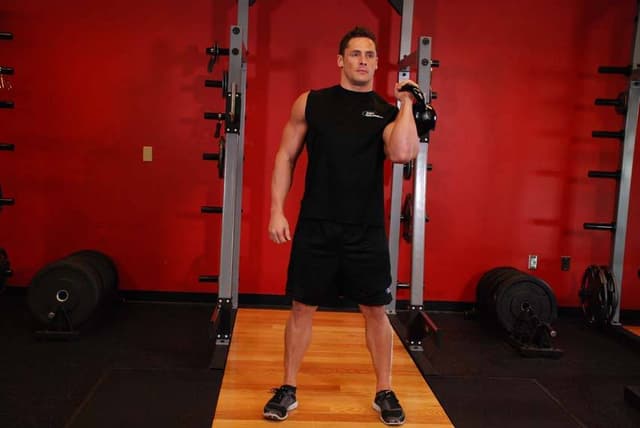 Starting position of Bent Press