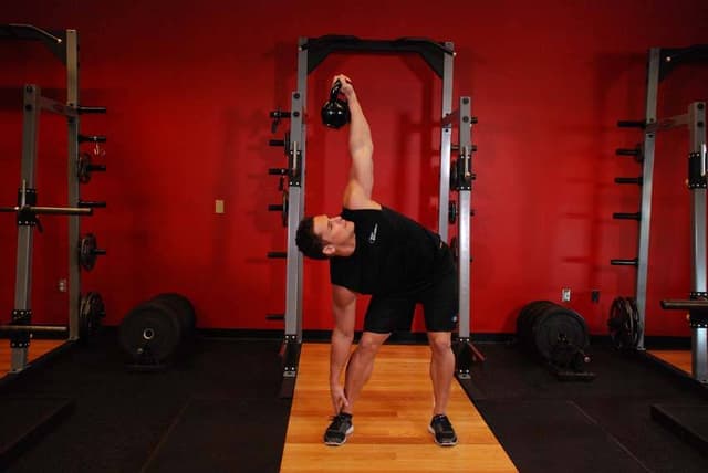 Ending position of Bent Press