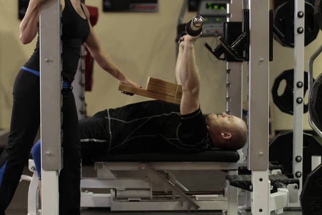 Starting position of Board Press