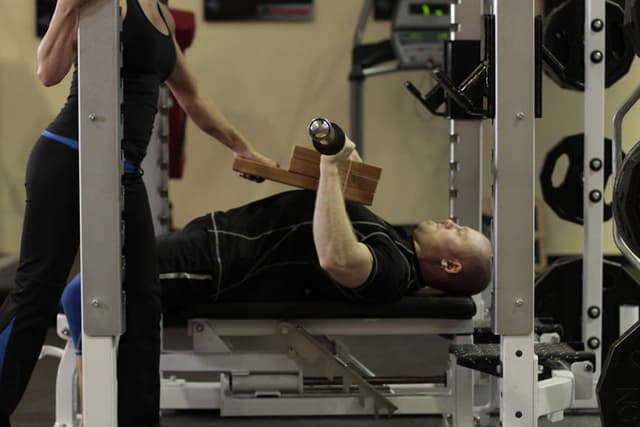 Ending position of Board Press