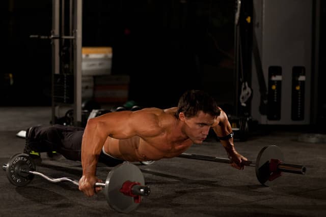 Ending position of Bodyweight Flyes