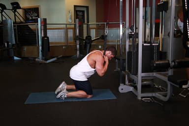 Cable Crunch - Step 1