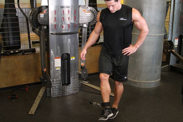 Ending position of Cable Hip Adduction