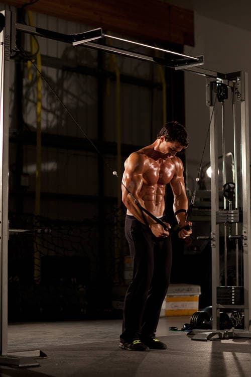 Ending position of Cable Iron Cross