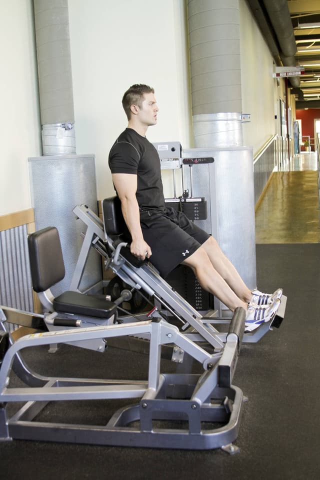 Ending position of Calf Press