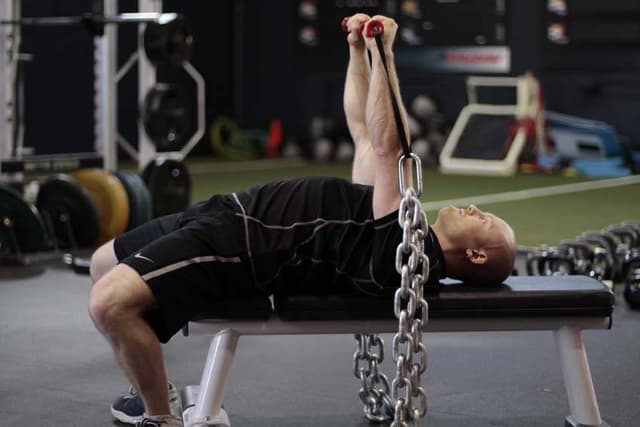 Ending position of Chain Press