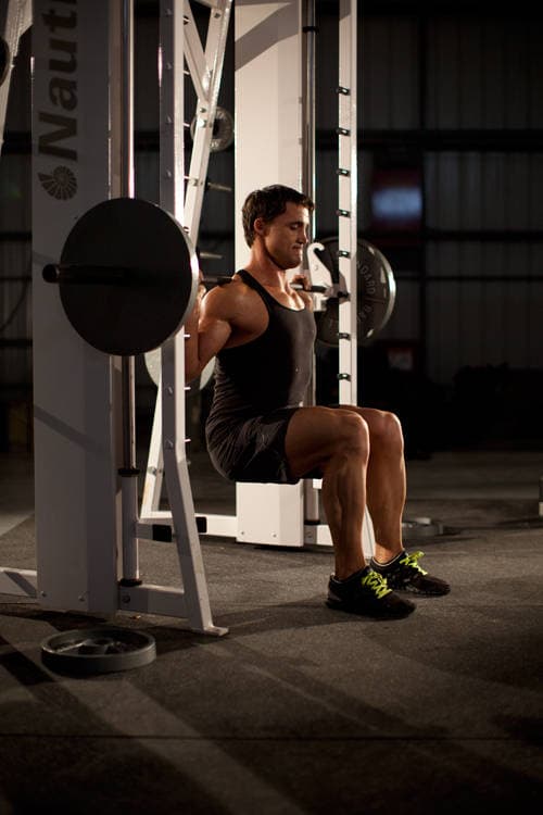 Ending position of Chair Squat