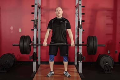 Starting position of Clean Shrug