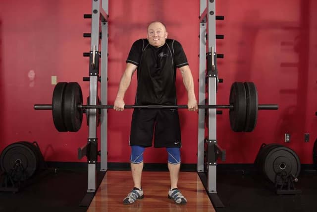 Ending position of Clean Shrug