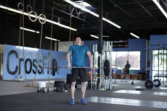 Ending position of Clean and Press
