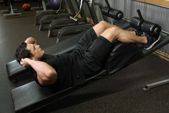 Ending position of Decline Crunch