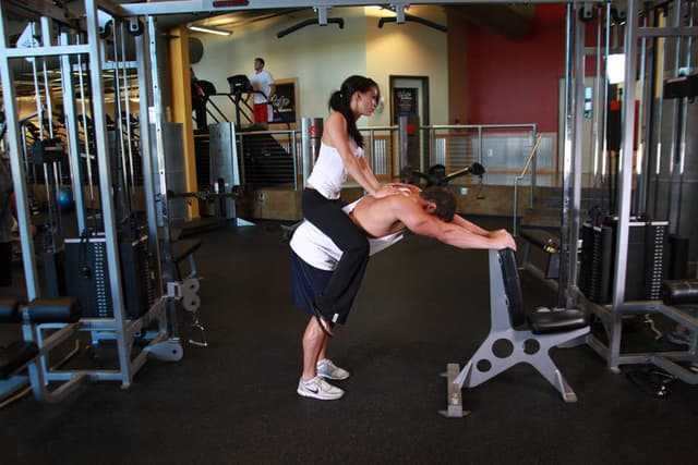 Starting position of Donkey Calf Raises