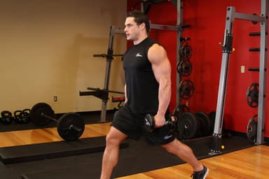 Dumbbell Lunges - Step 1