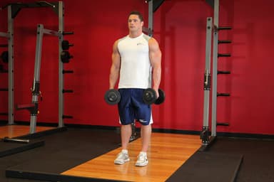 Dumbbell Shrug - Step 1