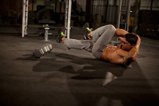 Starting position of Elbow to Knee