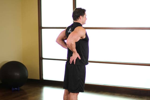 Ending position of Elbows Back