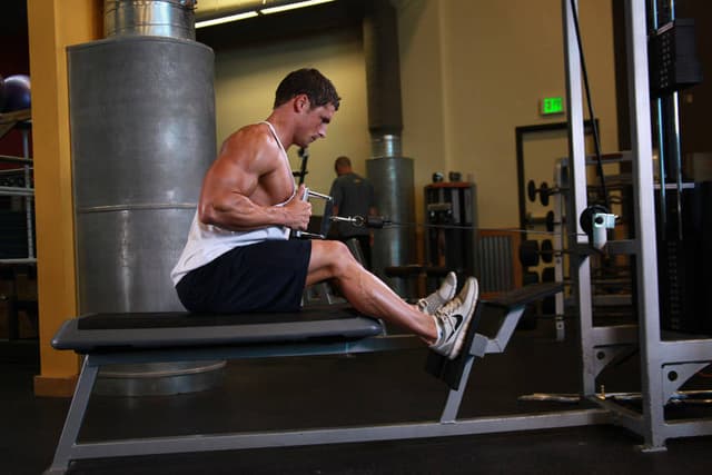 Ending position of Elevated Cable Rows