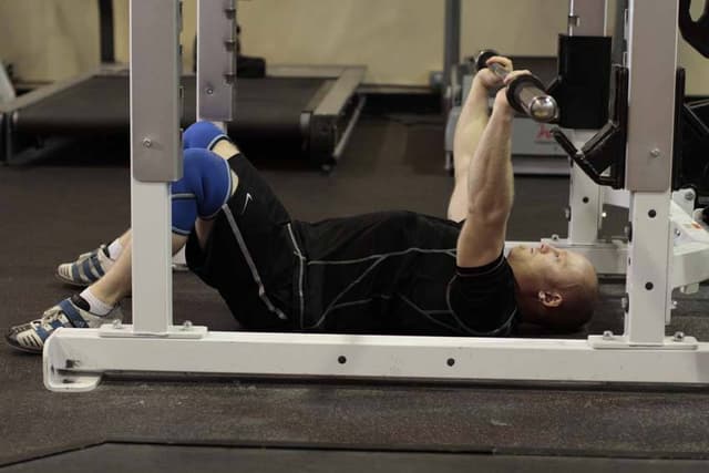 Starting position of Floor Press