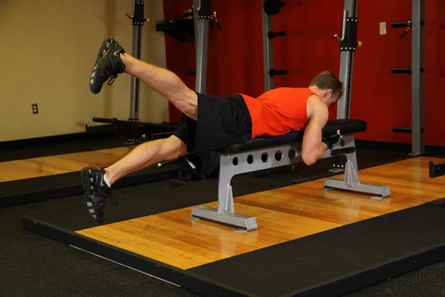 Ending position of Flutter Kicks