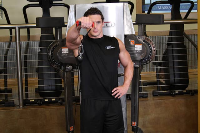 Ending position of Front Cable Raise