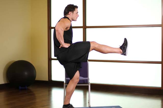 Starting position of Front Leg Raises