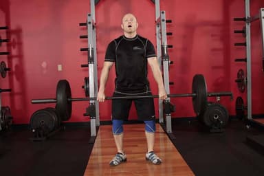 Starting position of Hang Clean