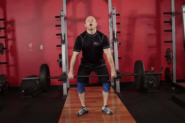Ending position of Hang Clean