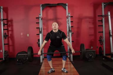 Starting position of Hang Snatch