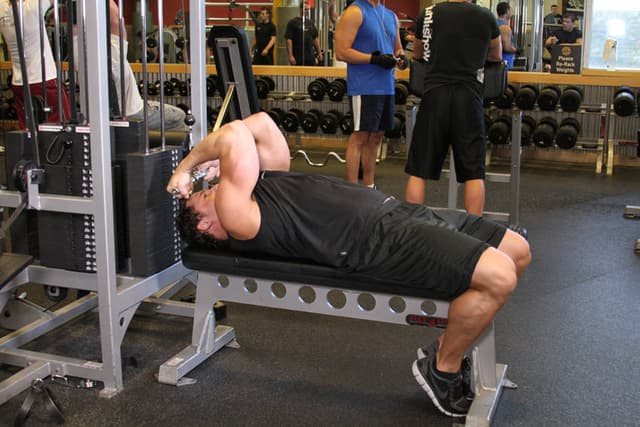 Ending position of High Cable Curls