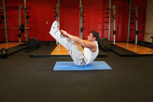 Ending position of Jackknife Sit-Up