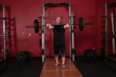 Starting position of Jerk Balance