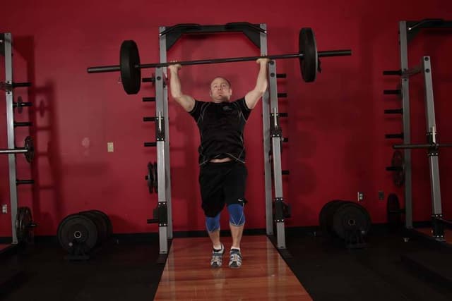 Ending position of Jerk Balance