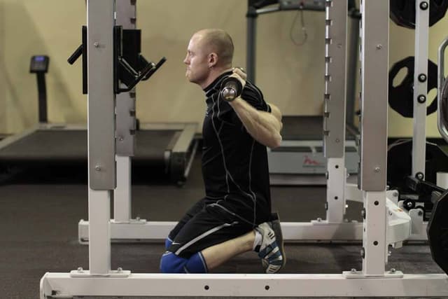 Ending position of Kneeling Squat