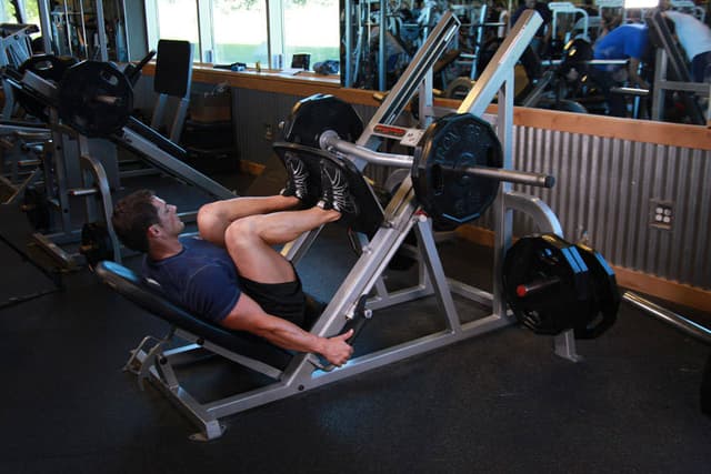 Ending position of Leg Press