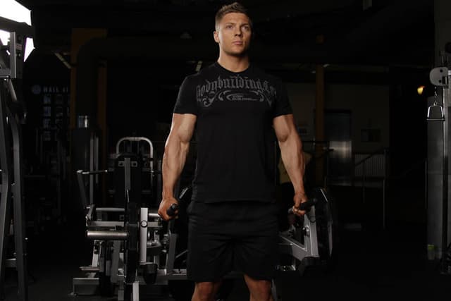 Ending position of Leverage Deadlift