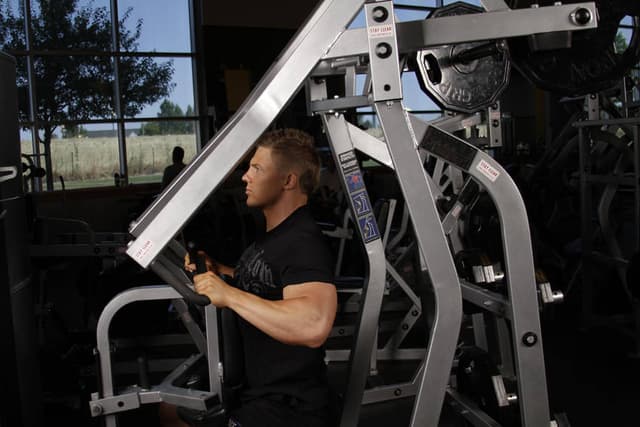 Ending position of Leverage High Row