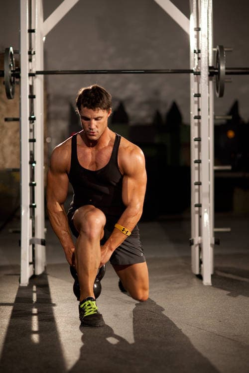 Ending position of Lunge Pass Through