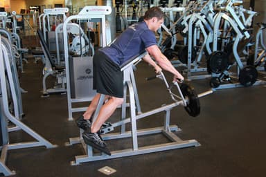 Lying T-Bar Row - Step 1