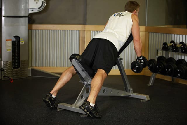 Ending position of Middle Back Shrug