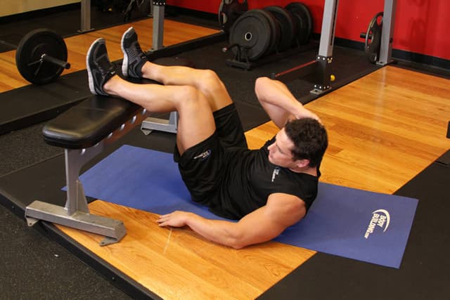 Ending position of Oblique Crunches