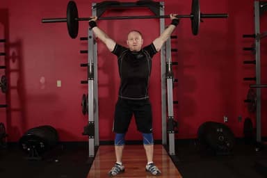 Starting position of Overhead Squat