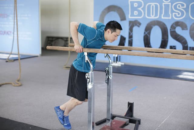 Starting position of Parallel Bar Dip