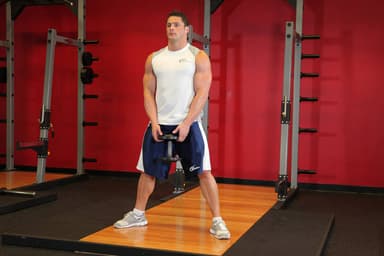 Plie Dumbbell Squat - Step 1