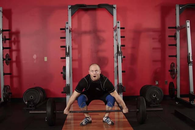 Starting position of Power Snatch